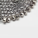 Wire Crochet Earrings with Pave Diamonds Ear Posts