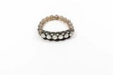 Moonstone with Pave Diamonds Stretchy Bracelet