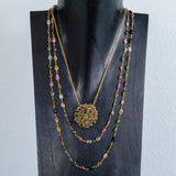 Tourmaline Crochet Necklace