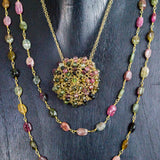 Tourmaline Crochet Necklace