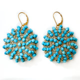 Arizona Turquoise Crochet Earrings